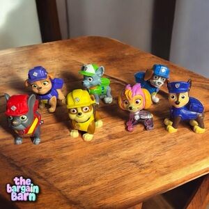 Nickelodeon Paw Patrol PVC Various Action Figurines/Cake Toppers (Lot of 7)